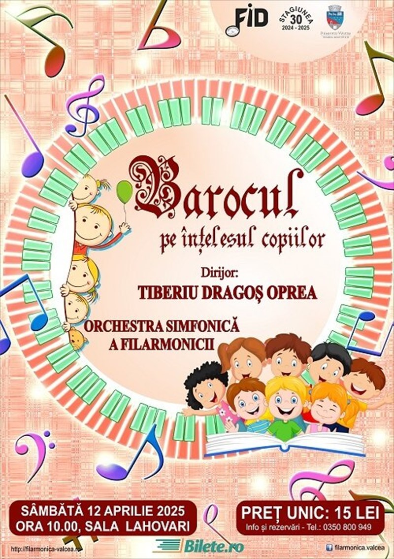 bilete BAROCUL PE ÎNȚELESUL COPIILOR - Concert pentru copii