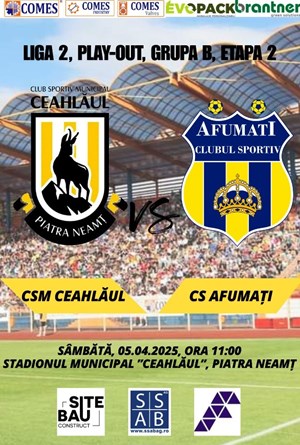 ACSM Ceahlaul Piatra Neamt - CS Afumati