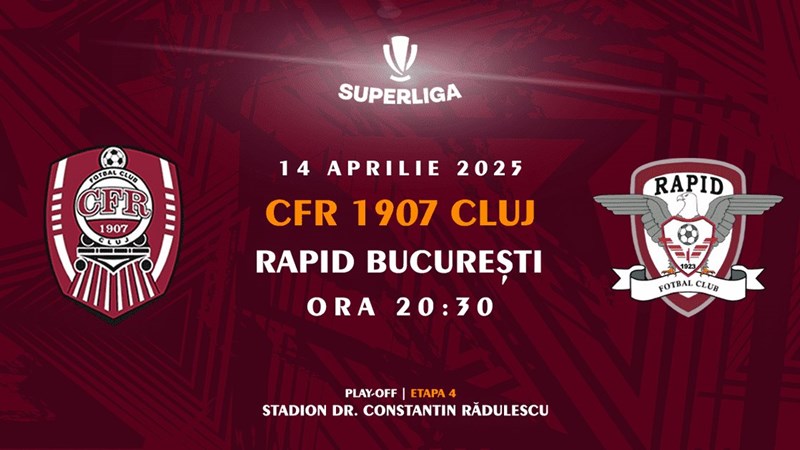bilete Superliga - Etapa 4 Play-off - CFR 1907 Cluj vs FC Rapid 1923