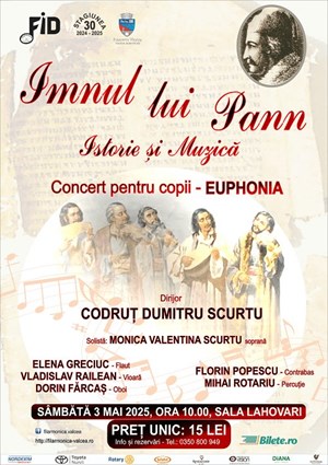 IMNUL LUI PANN – ISTORIE SI MUZICA - Concert pentru copii