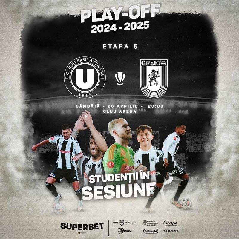 bilete FC Universitatea Cluj - Universitatea Craiova