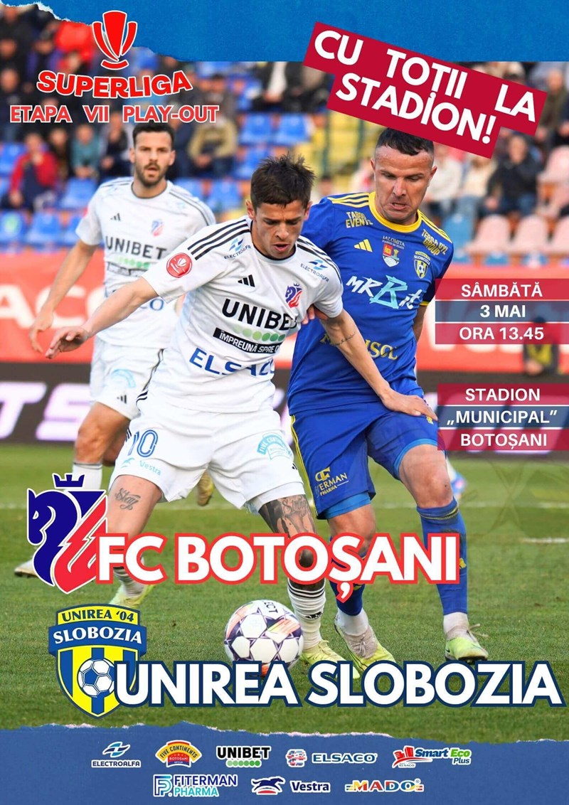 bilete FC Botosani - Unirea Slobozia