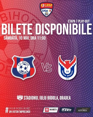 FC Bihor Oradea - CS Unirea Ungheni