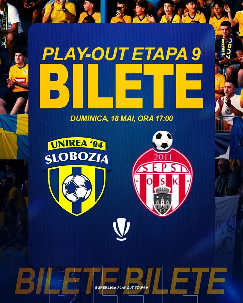 bilete Unirea Slobozia - Sepsi OSK