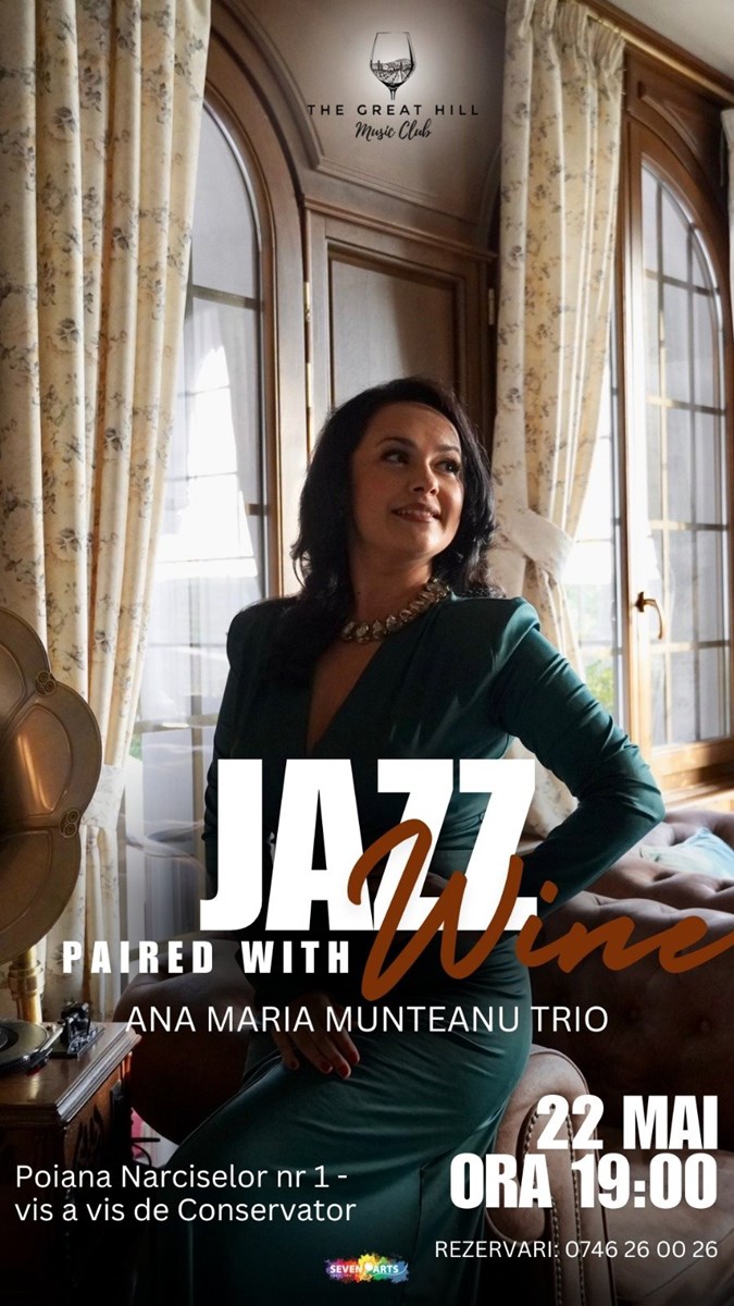 bilete Ana Maria Munteanu TRIO | Jazz Paired with Wine