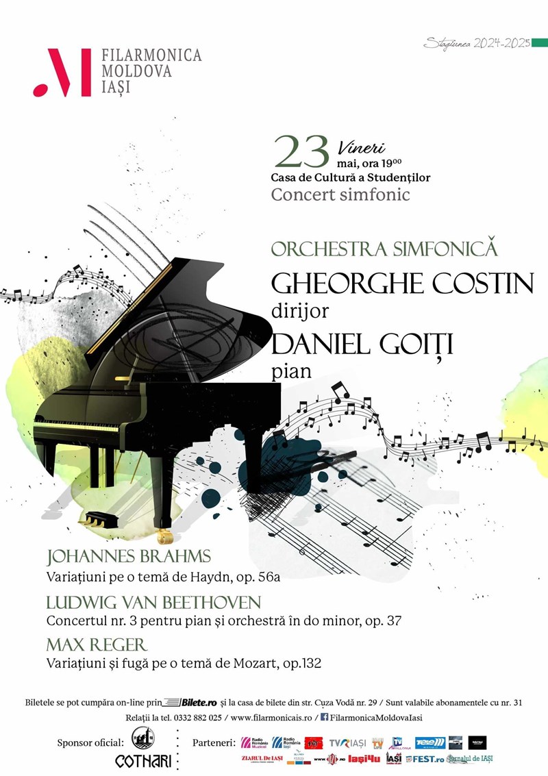 bilete Concert simfonic – Brahms, Beethoven, Reger