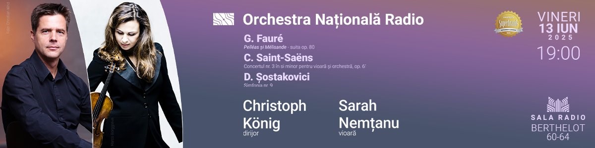 bilete Sarah Nemțanu - Christoph König - ONR