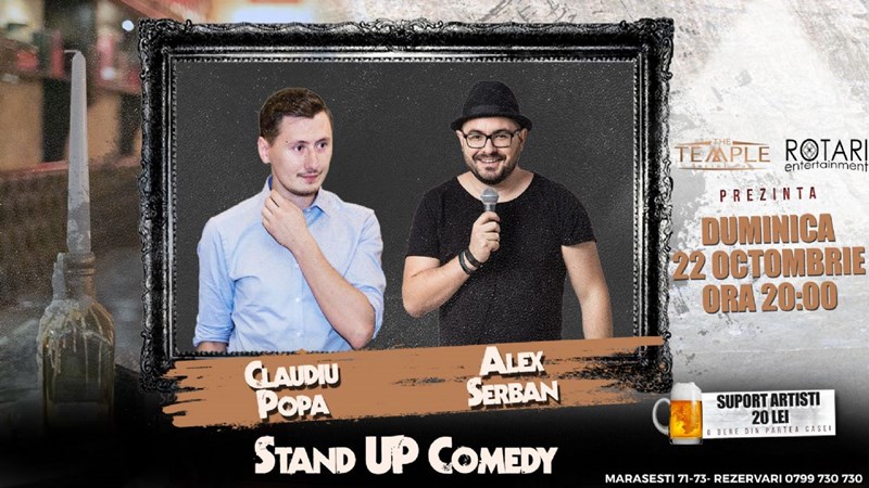 bilete Stand-up cu Claudiu Popa si Alex Serban