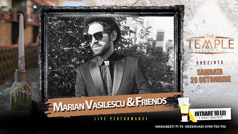 bilete Live is Beautiful with Marian Vasilescu & Friends in The Temple Social Pub