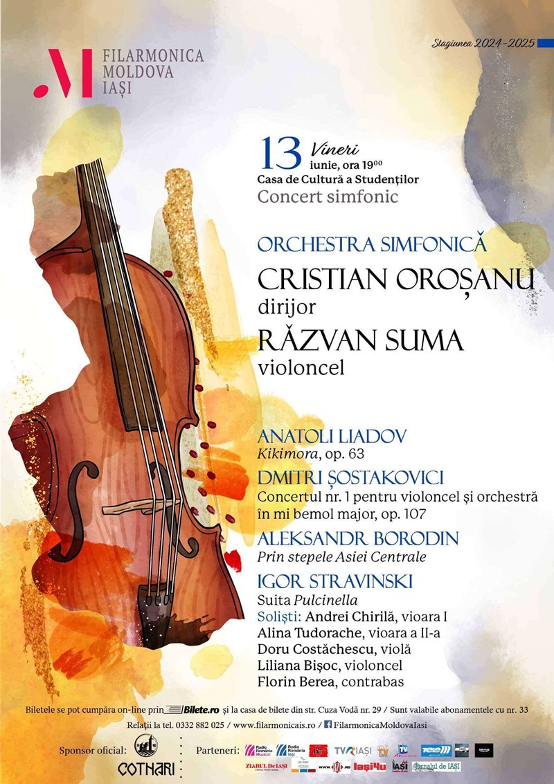 bilete Concert simfonic – Liadov, Șostakovici, Borodin, Stravinski