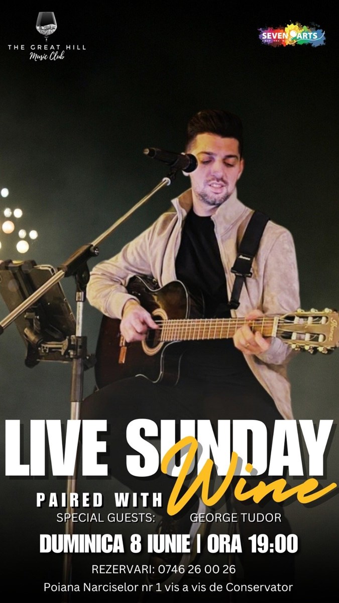 bilete Live Sunday Paired with Wine w/ George Tudor