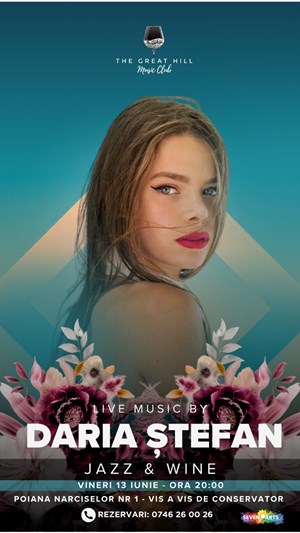 Jazz & Wine | Live Music by Daria Ștefan