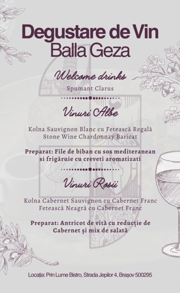 bilete Degustare de vinuri Balla Géza