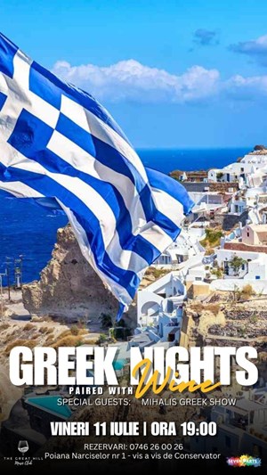 GREEK NIGHTS Paired with Wine | Special Guest: Mihalis Greek Show