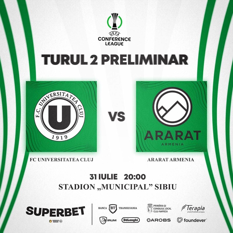 bilete FC Universitatea Cluj vs FC Ararat-Armenia