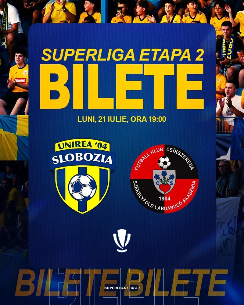 bilete Unirea Slobozia - FK Csikszereda