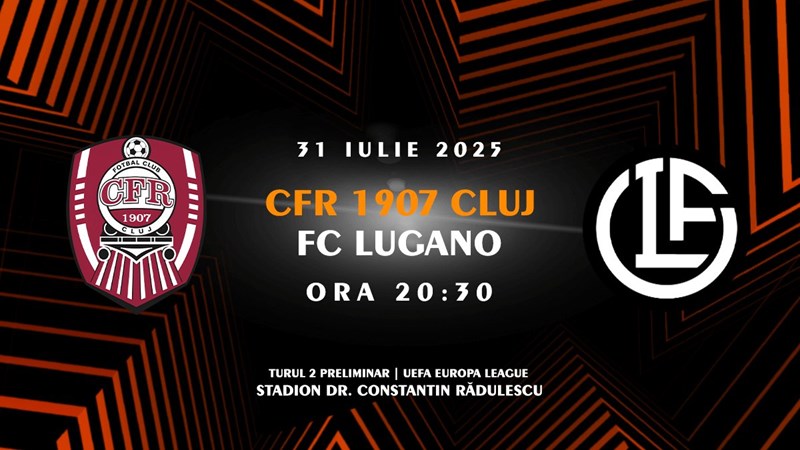 bilete CFR 1907 Cluj - FC Lugano