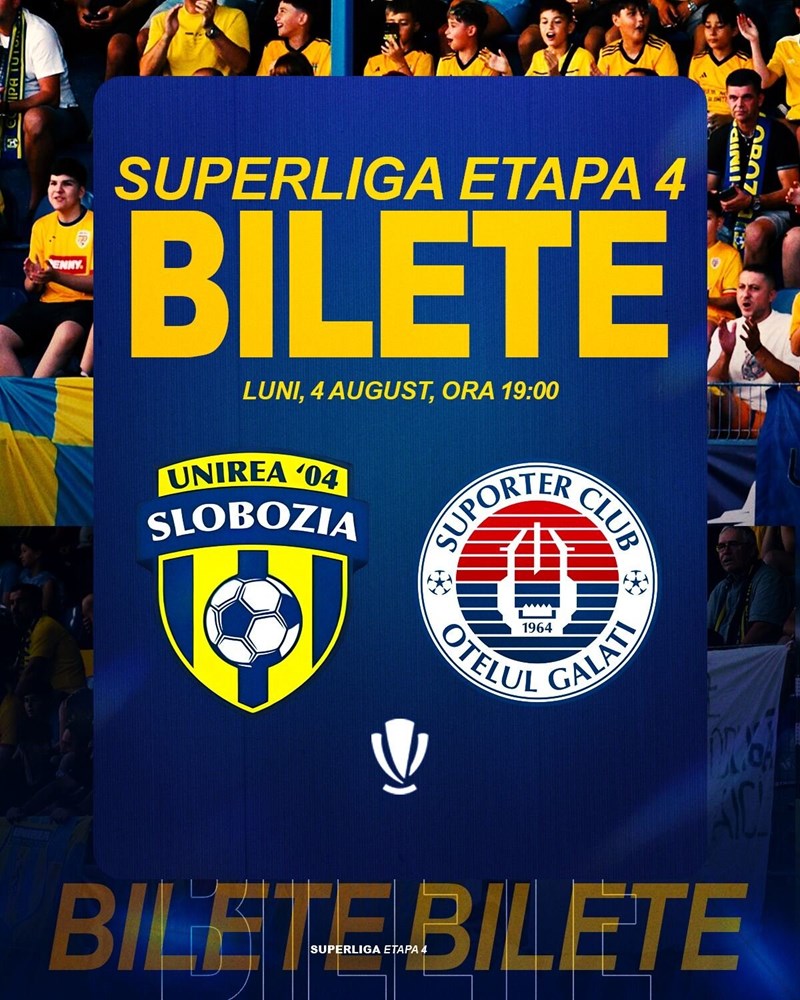 bilete Unirea Slobozia - SC Otelul Galati