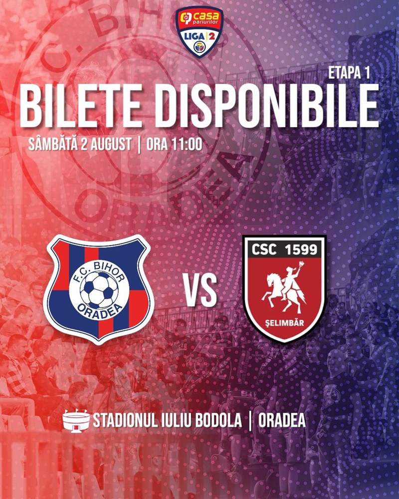 bilete Fc Bihor Oradea - CSC 1599 Selimbar