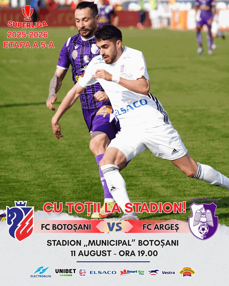 bilete FC Botosani - FC Arges