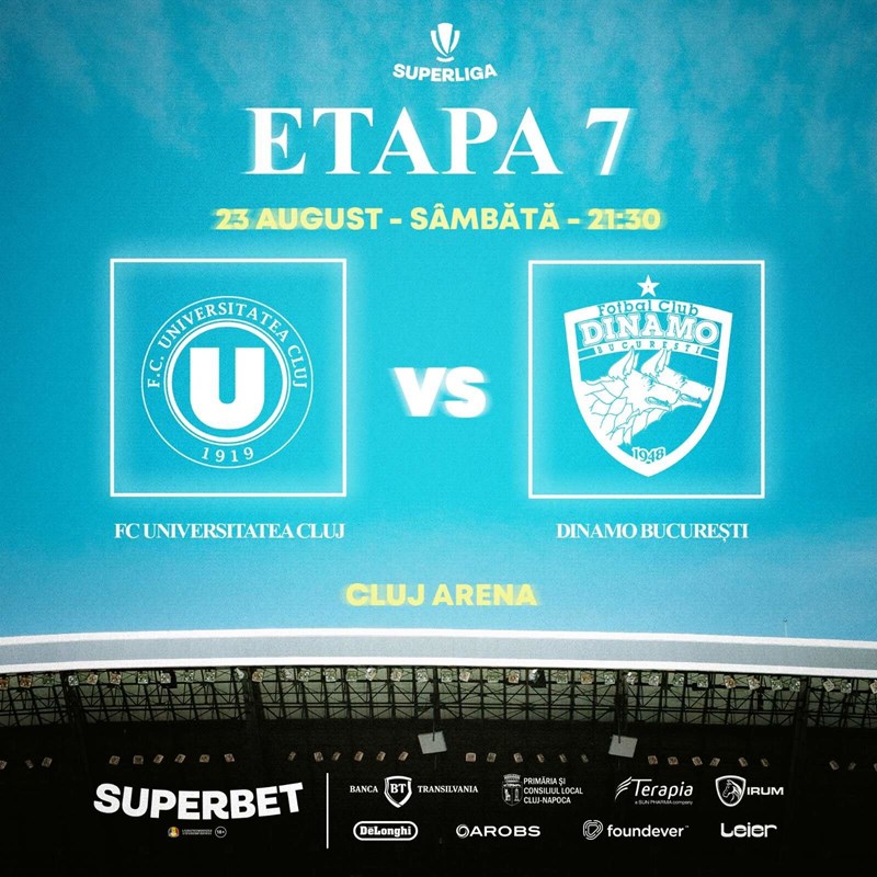 bilete FC UNIVERSITATEA Cluj - Dinamo Bucuresti