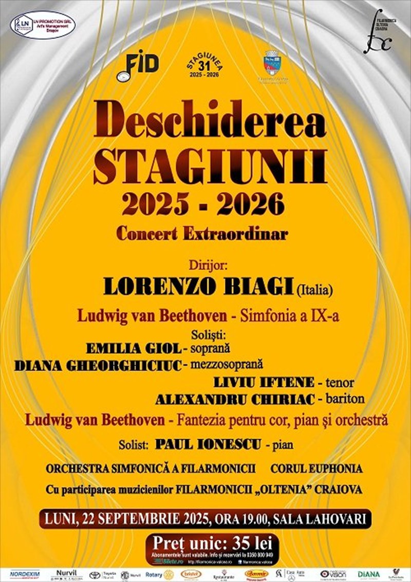 bilete Deschiderea stagiunii - Concert Extraordinar