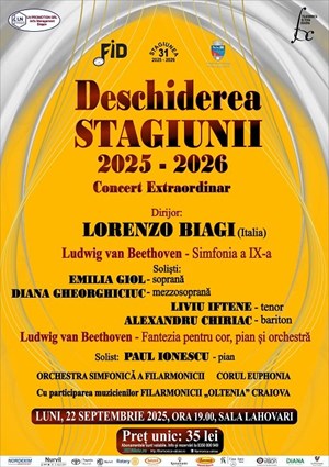Deschiderea stagiunii - Concert Extraordinar