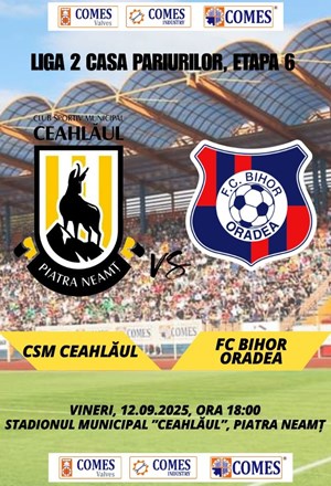 ACSM Ceahlaul Piatra Neamt - FC Bihor Oradea