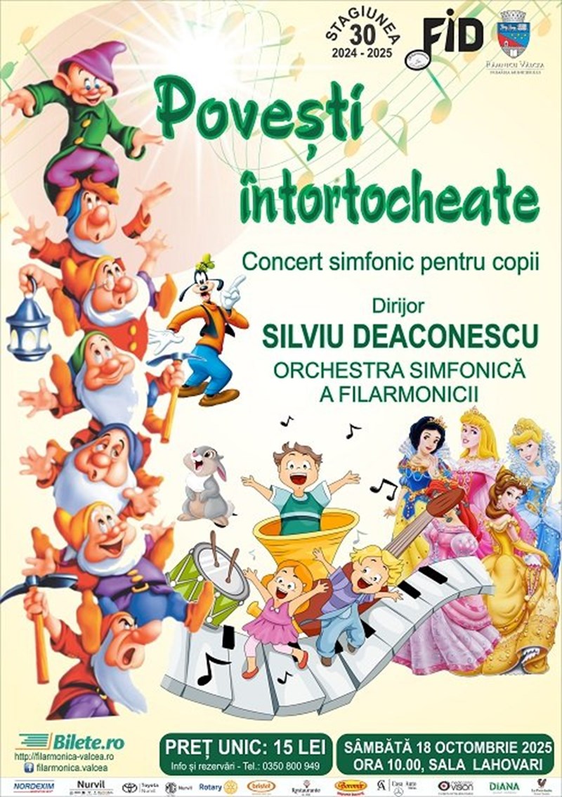 bilete POVESTI INTORTOCHEATE – Concert simfonic pentru copii