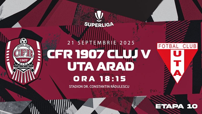 bilete CFR 1907 CLUJ - UTA Arad