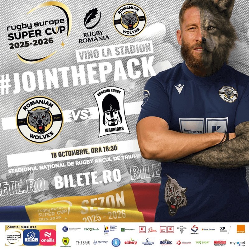 bilete Rugby Europe Super Cup - Romanian Wolves vs Bohemia Warriors