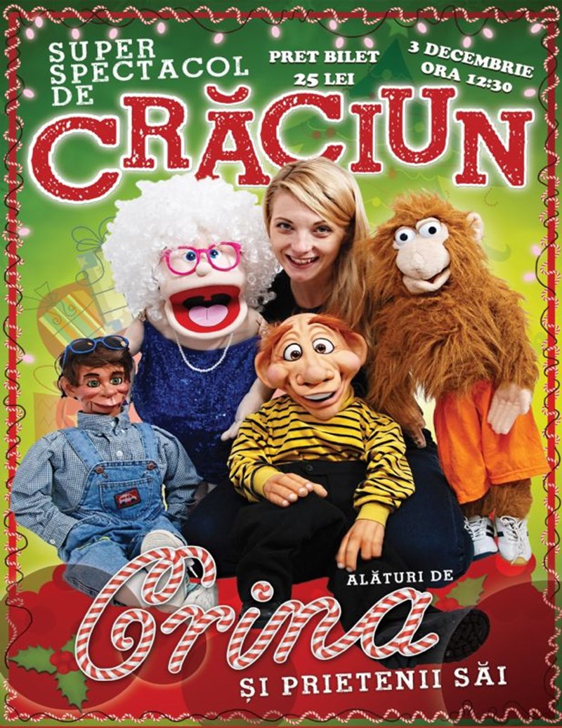 bilete Spectacol de Craciun alaturi de Crina si prietenii sai