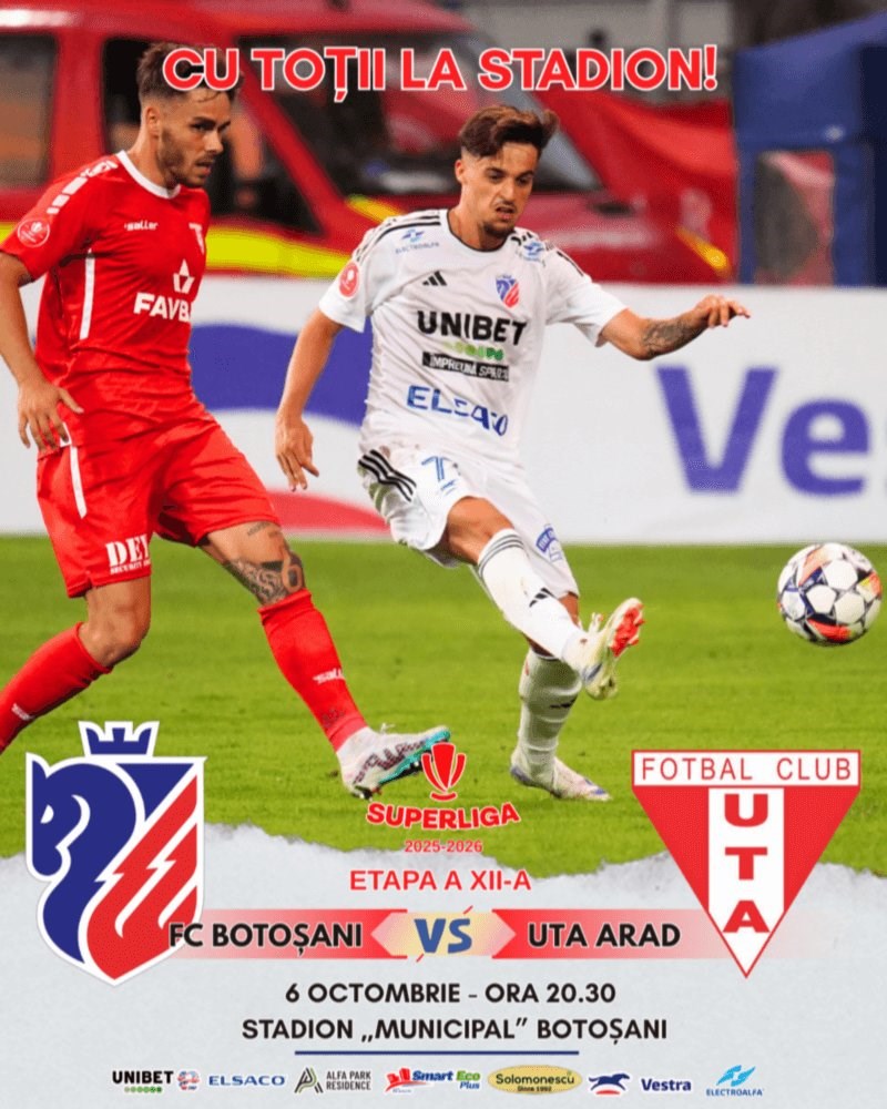 bilete FC Botosani - UTA Arad