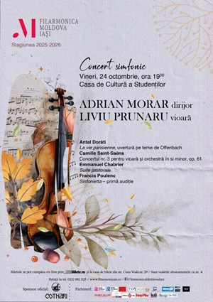 Concert simfonic - Filarmonica Moldova Iasi
