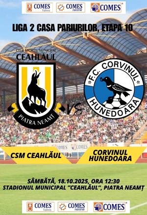ACSM Ceahlaul Piatra Neamt - FC Corvinul Hunedoara