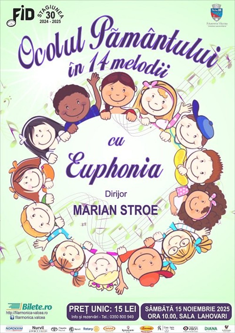 bilete Ocolul Pamantului in 14 melodii cu Euphonia
