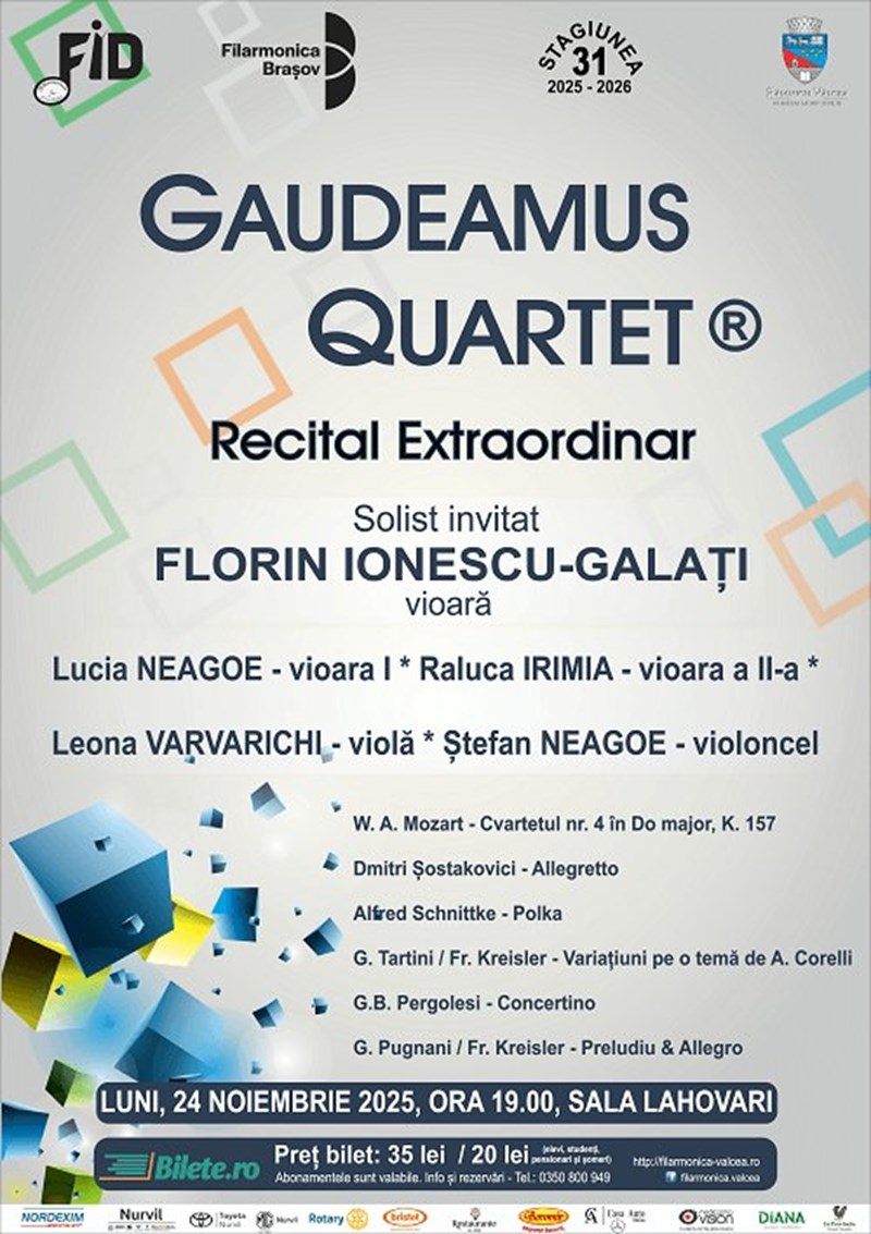 bilete Gaudeamus Quartet - Recital Extraordinar