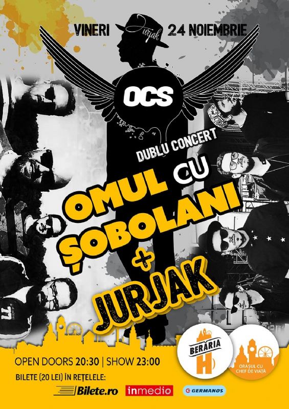 bilete Dublu Concert: OCS - Omul cu Sobolani + Jurjak