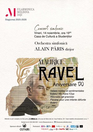 Concert simfonic – Maurice Ravel – Aniversare 150