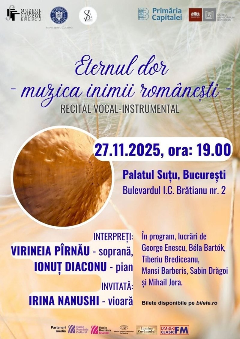 bilete Eternul dor – muzica inimii românești