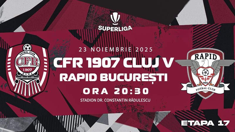 bilete CFR 1907 Cluj - FC Rapid 1923