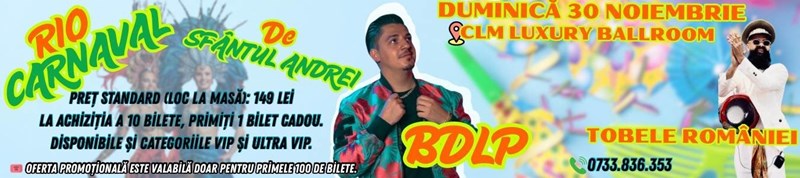 bilete RIO CARNAVAL DE SFANTUL ANDREI