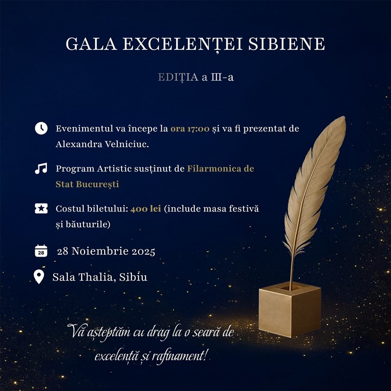 bilete Gala Excelentei Sibiene