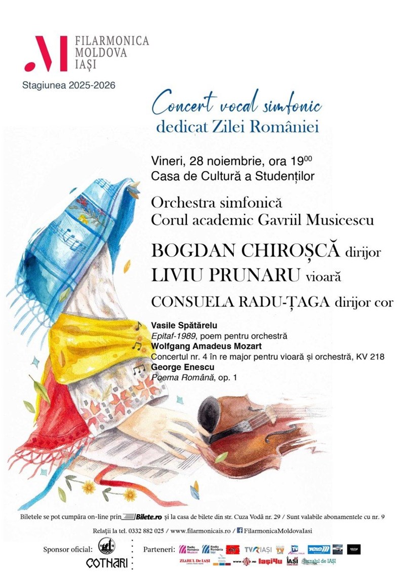 bilete Concert vocal-simfonic dedicat Zilei României
