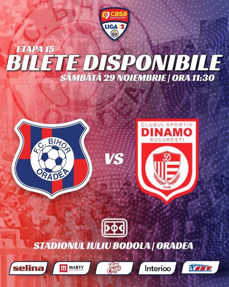 bilete FC Bihor Oradea - CS Dinamo