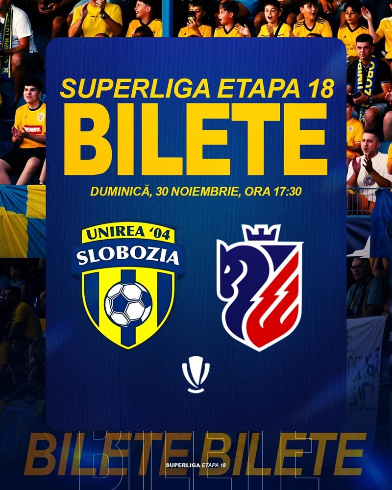 bilete Unirea Slobozia - FC Botosani