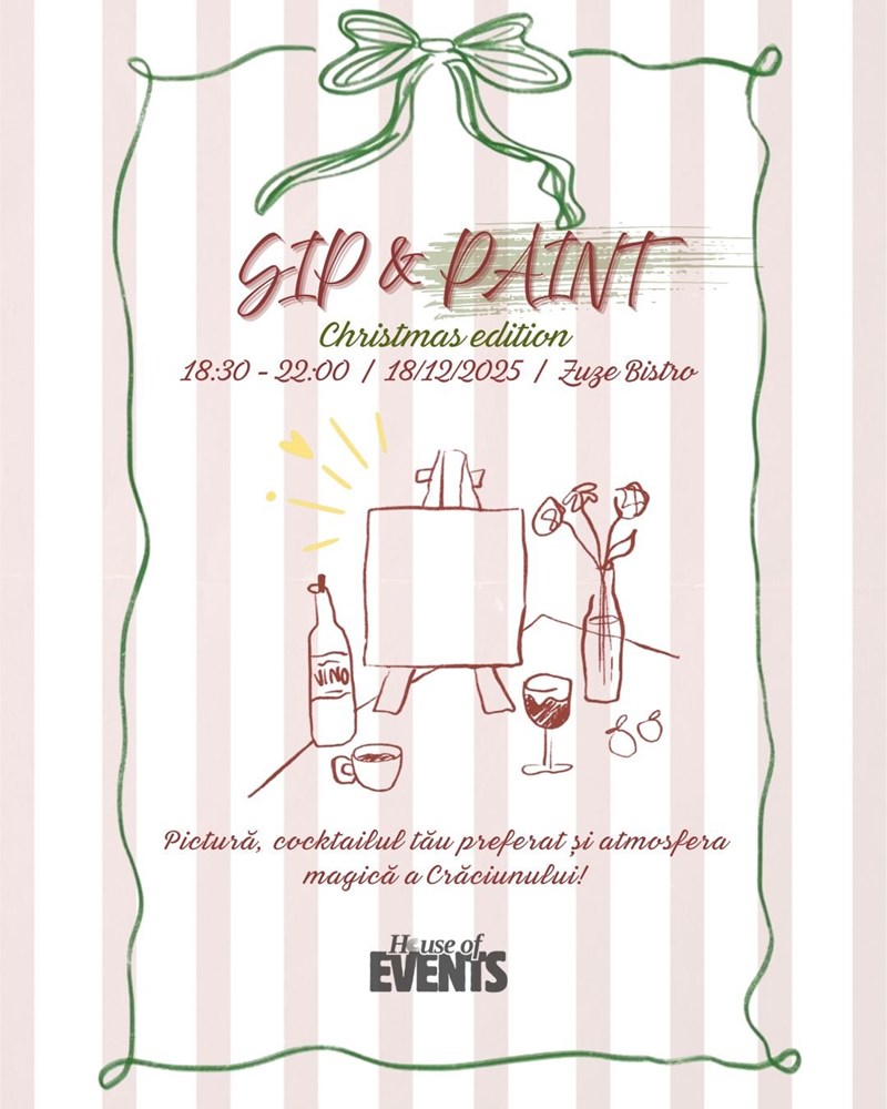 bilete Sip & Paint - Christmas Edition!