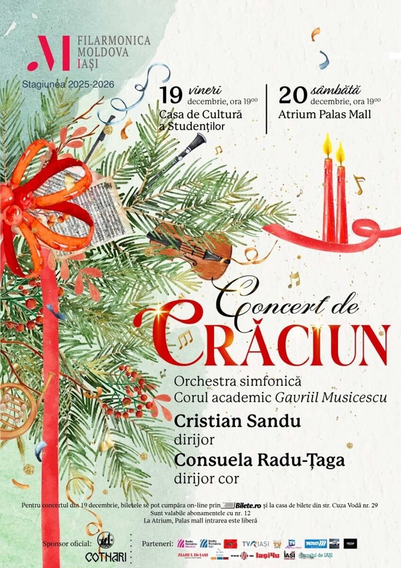 bilete Concert de Craciun - Filarmonica Moldova Iasi