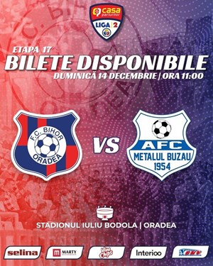 FC Bihor Oradea - AFC Metalul Buzau