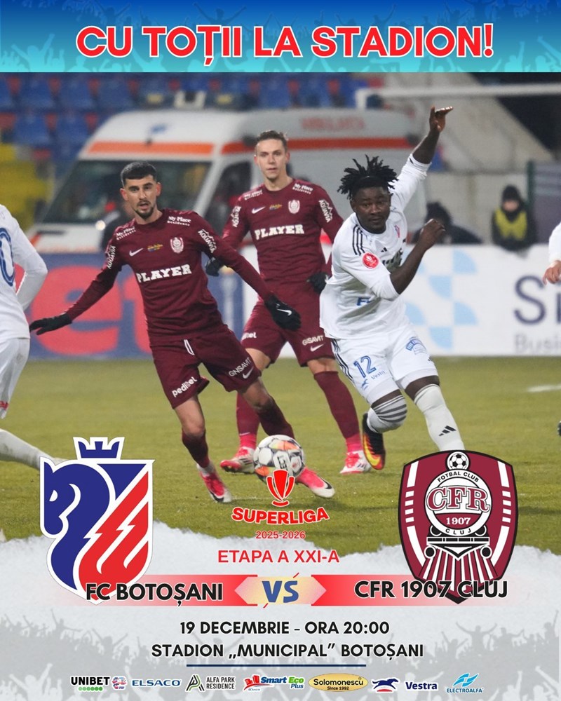 bilete FC Botosani - CFR 1907 Cluj